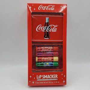 NEW COCA COLA COLLECTIBLE TIN & 4 LIP BALMS